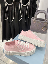 Load image into Gallery viewer, Prada Double Wheel  Nylon Gabardine Sneakers
