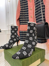 Load image into Gallery viewer, Gucci GG Knit Ankle Boots
