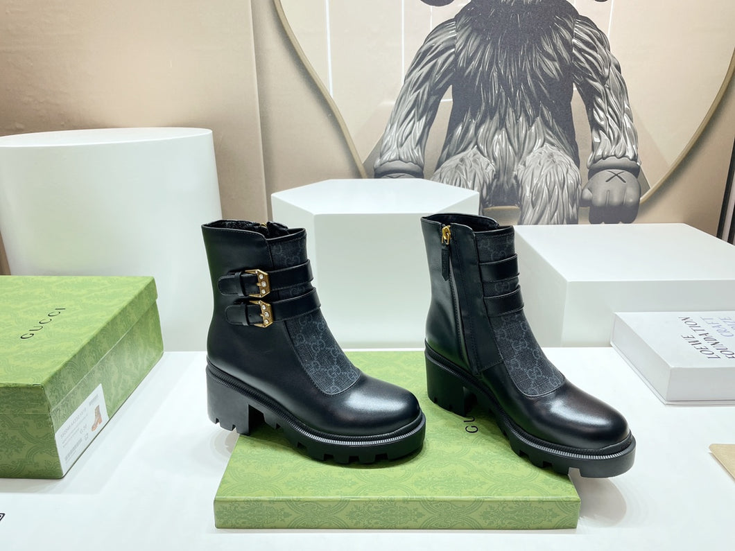 Gucci GG Ankle Boot With Buckle