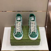 Load image into Gallery viewer, Gucci Tennis 1977 GG Multicolor High Top Sneakers
