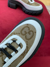 Load image into Gallery viewer, Gucci Women  Lug Sole interlocking G  Loafer
