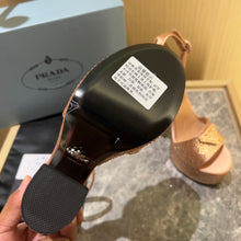 Load image into Gallery viewer, Prada Satin Platform With Crystals
