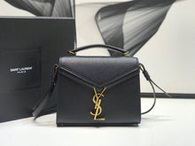 Load image into Gallery viewer, YSL Cassandra Mini Top Handle Bag In Box Saint Laurent Leather
