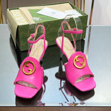 Load image into Gallery viewer, Gucci Blonde Heeled Sandal
