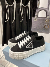 Load image into Gallery viewer, Prada Double Wheel  Nylon Gabardine Sneakers
