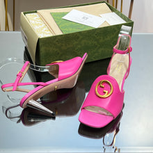 Load image into Gallery viewer, Gucci Blonde Heeled Sandal
