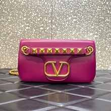 Load image into Gallery viewer, Valentino Stud Sign Nappa Shoulder  Bag

