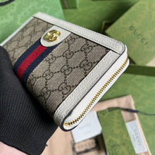 Load image into Gallery viewer, Gucci Ophidia Zip Around Wallet with Web
