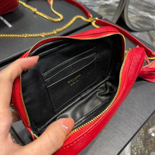 Load image into Gallery viewer, YSL Lou Mini Bag In Quilted  Grain  De Poudre Embossed Leather
