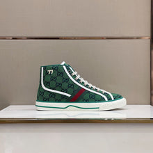 Load image into Gallery viewer, Gucci Tennis 1977 GG Multicolor High Top Sneakers
