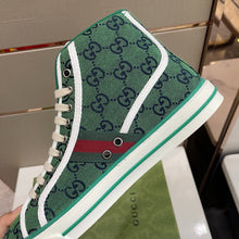 Load image into Gallery viewer, Gucci Tennis 1977 GG Multicolor High Top Sneakers
