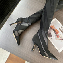 Load image into Gallery viewer, Jimmy Choo Mugler Sock OTK Boots

