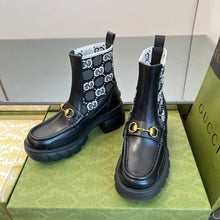 Load image into Gallery viewer, Gucci Women  GG Jersey Boots with Horsebit
