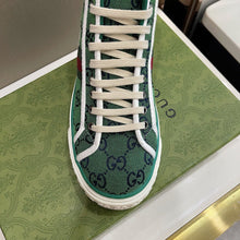 Load image into Gallery viewer, Gucci Tennis 1977 GG Multicolor High Top Sneakers
