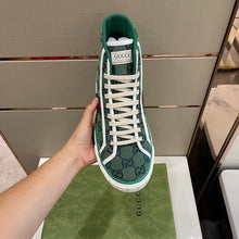 Load image into Gallery viewer, Gucci Tennis 1977 GG Multicolor High Top Sneakers
