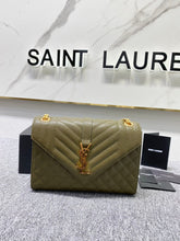 Load image into Gallery viewer, YSL  Envelope Medium Bag In Mix Matelasse Grain  De Poudre Embossed Leather
