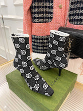 Load image into Gallery viewer, Gucci GG Knit Ankle Boots
