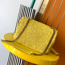 Load image into Gallery viewer, YSL Niki Medium Chain Bag In Raffia
