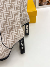 Load image into Gallery viewer, Fendi High-heeled  FF Chenille Boots
