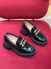 Load image into Gallery viewer, Gucci Women  Lug Sole interlocking G  Loafer
