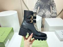 Load image into Gallery viewer, Gucci GG Ankle Boot With Buckle
