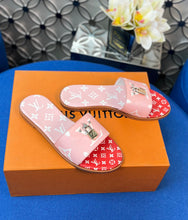 Load image into Gallery viewer, Louis Vuitton Lock It  Flat Mule
