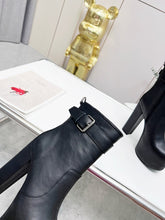 Load image into Gallery viewer, YSL  Cherry Buckle Platform Boots
