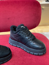Load image into Gallery viewer, Prada Leather and Shearling  Sneakers
