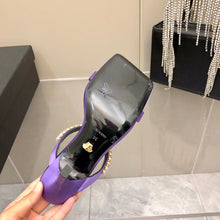 Load image into Gallery viewer, Versace Medusa Rhinestone Mules
