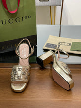 Load image into Gallery viewer, Gucci Interlocking G  Studs Sandal
