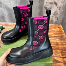 Load image into Gallery viewer, Gucci Women  Boots with GG Jersey

