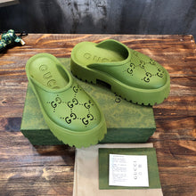 Load image into Gallery viewer, Gucci Platform Perforated G Sandals
