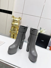Load image into Gallery viewer, YSL  Cherry Buckle Platform Boots
