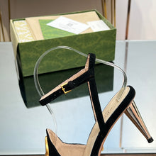 Load image into Gallery viewer, Gucci Blonde Heeled Sandal
