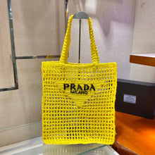 Load image into Gallery viewer, Prada Raffia Tote Bag
