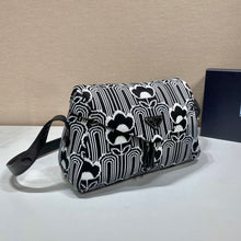 Load image into Gallery viewer, Prada Jacquard Knit An Leather Signaux Bag
