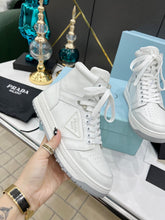 Load image into Gallery viewer, Prada Downtown Leather High Top Sneakers
