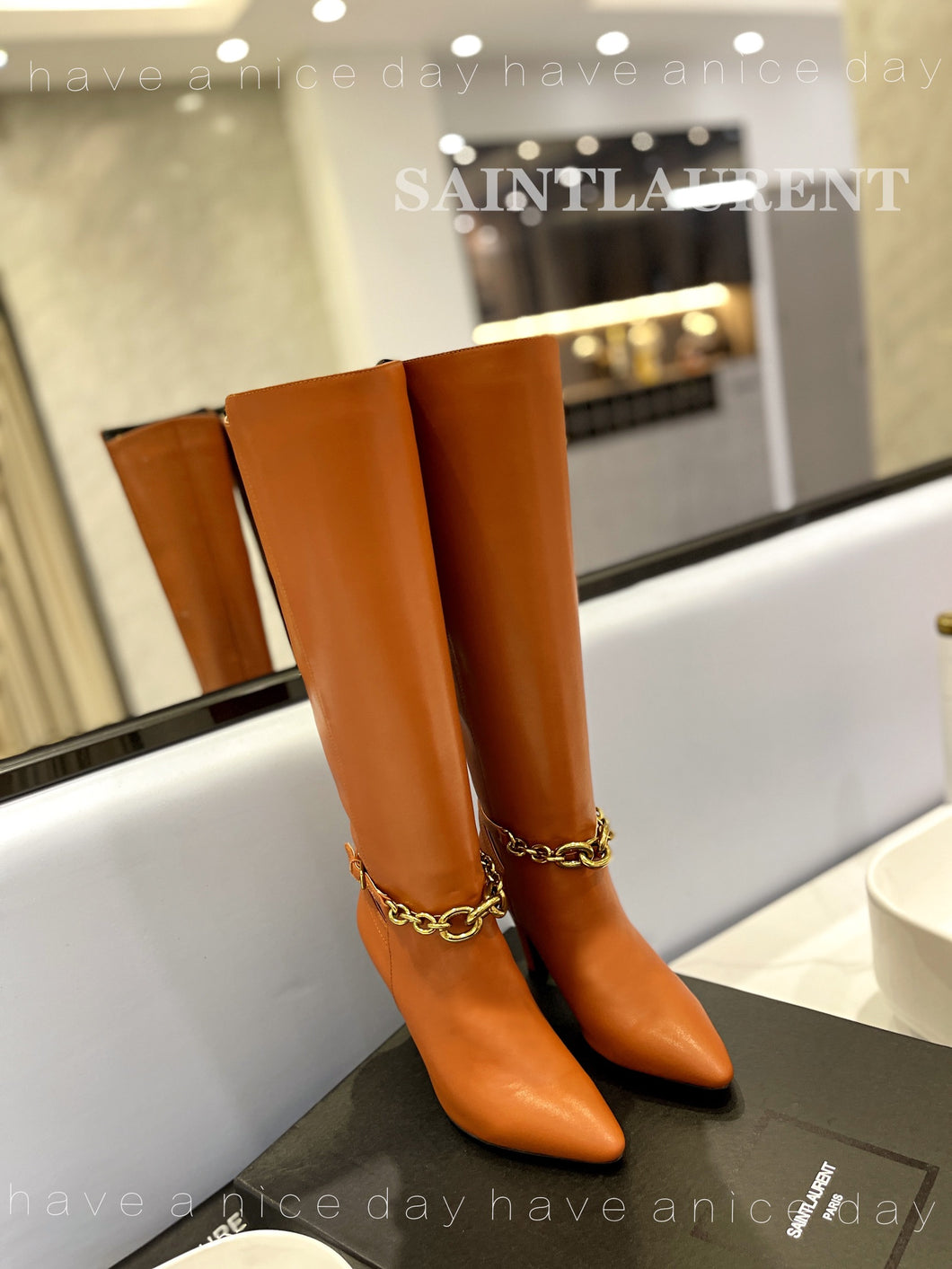 YSL Le Maillon Boots