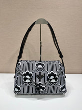 Load image into Gallery viewer, Prada Jacquard Knit An Leather Signaux Bag
