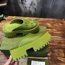 Load image into Gallery viewer, Gucci Platform Perforated G Sandals
