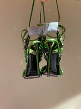 Load image into Gallery viewer, Tom Ford Mirror Leather And Crystal Stones Pointy Jewel Sandal
