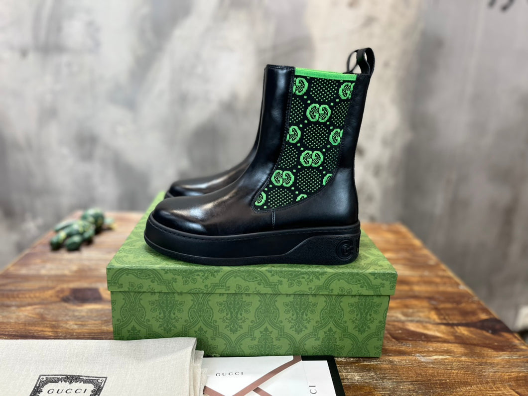 Gucci Women  Boots with GG Jersey