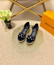 Load image into Gallery viewer, Louis Vuitton Starboard Wedge Sandals
