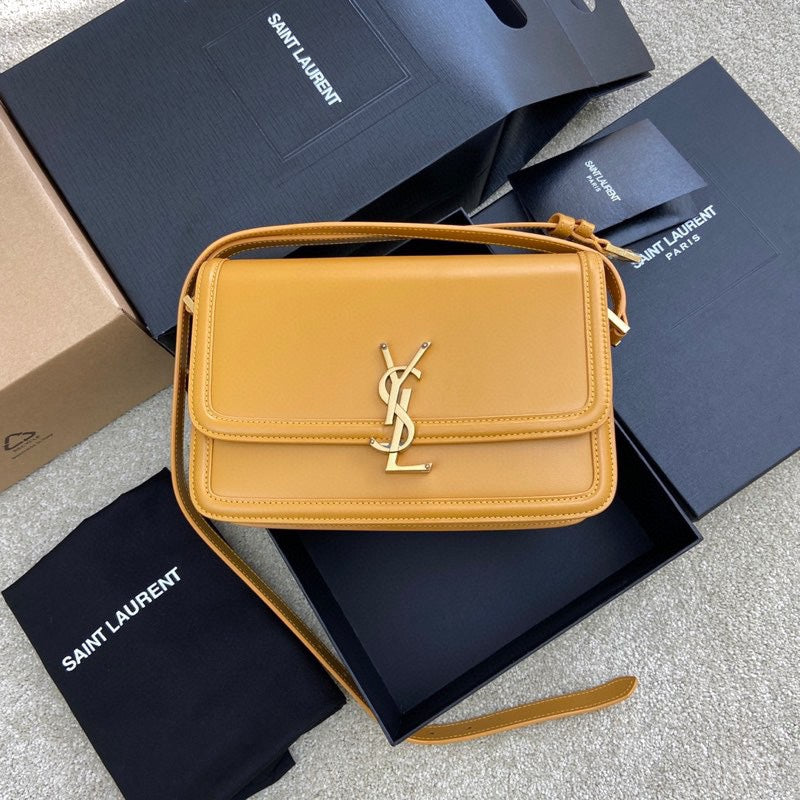 YSL Solferino Medium Satchel In Box Leather