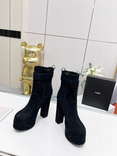 Load image into Gallery viewer, YSL  Cherry Buckle Platform Boots
