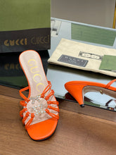 Load image into Gallery viewer, Gucci Women Slide Sandal With Crystals
