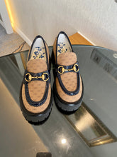 Load image into Gallery viewer, Gucci Women  Lug Sole Horsebit Loafer
