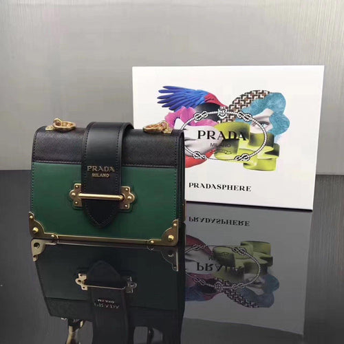 Prada Leather Cahier Bag - LUXURY KLOZETT