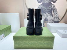 Load image into Gallery viewer, Gucci GG Ankle Boot With Buckle
