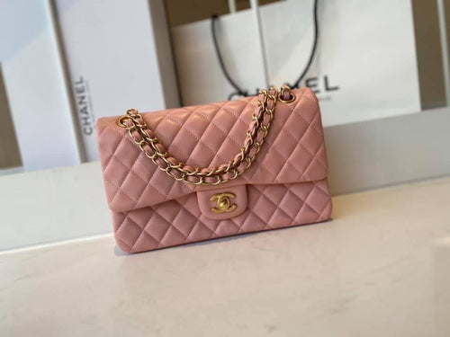 Chanel Caivar Double Flap Bag - LUXURY KLOZETT